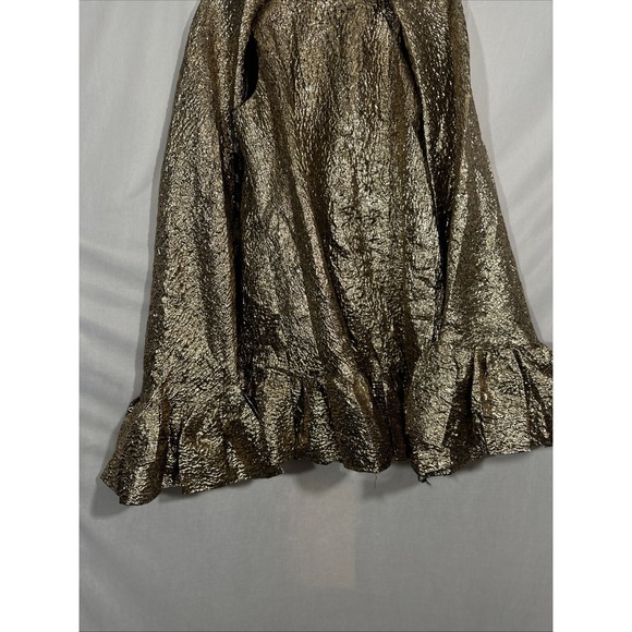 NWT MAC DUGGAL [ Small ] High Neck Cape Sleeve Metallic Trapeze Mini Dres J2010 - Picture 11 of 16